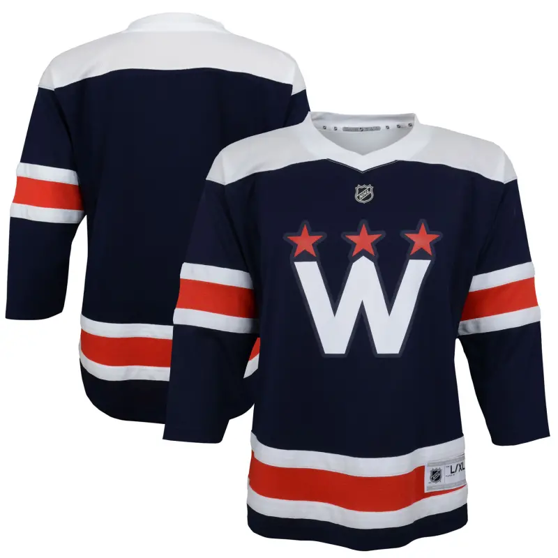 youth navy washington capitals 202021 alternate replica jersey